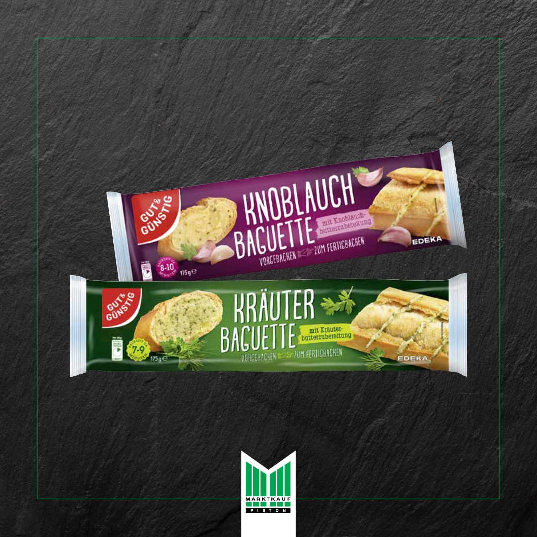 Kräuter- oder Knoblauch-Baguette